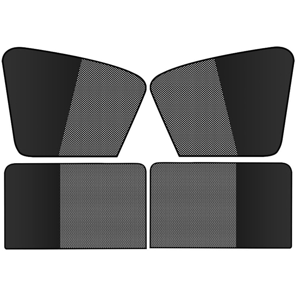 Lot de 4 pare-soleil magnétiques pour vitres de voiture anti-UV