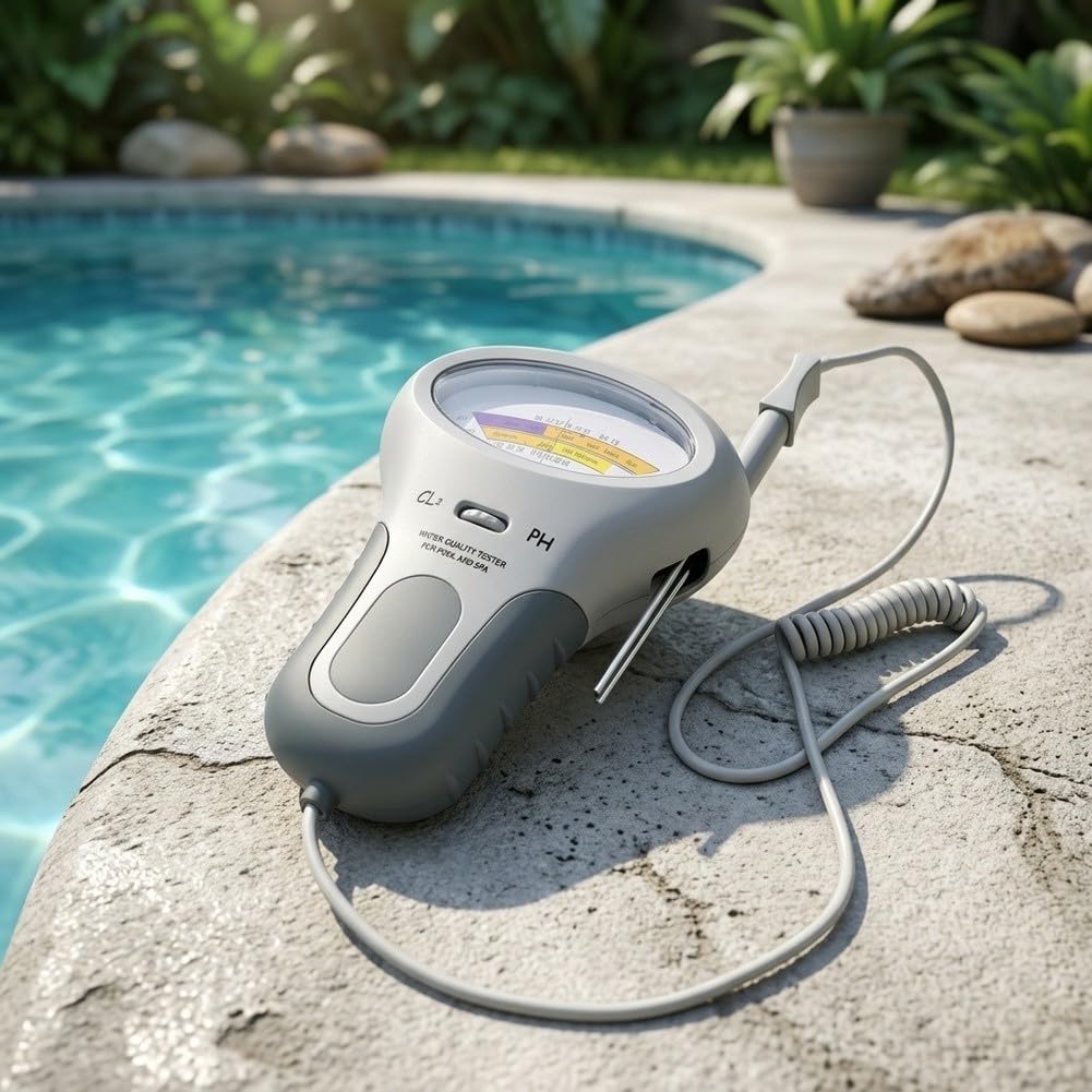 Analizador Digital de Piscina para cloro y pH Portátil Analizador