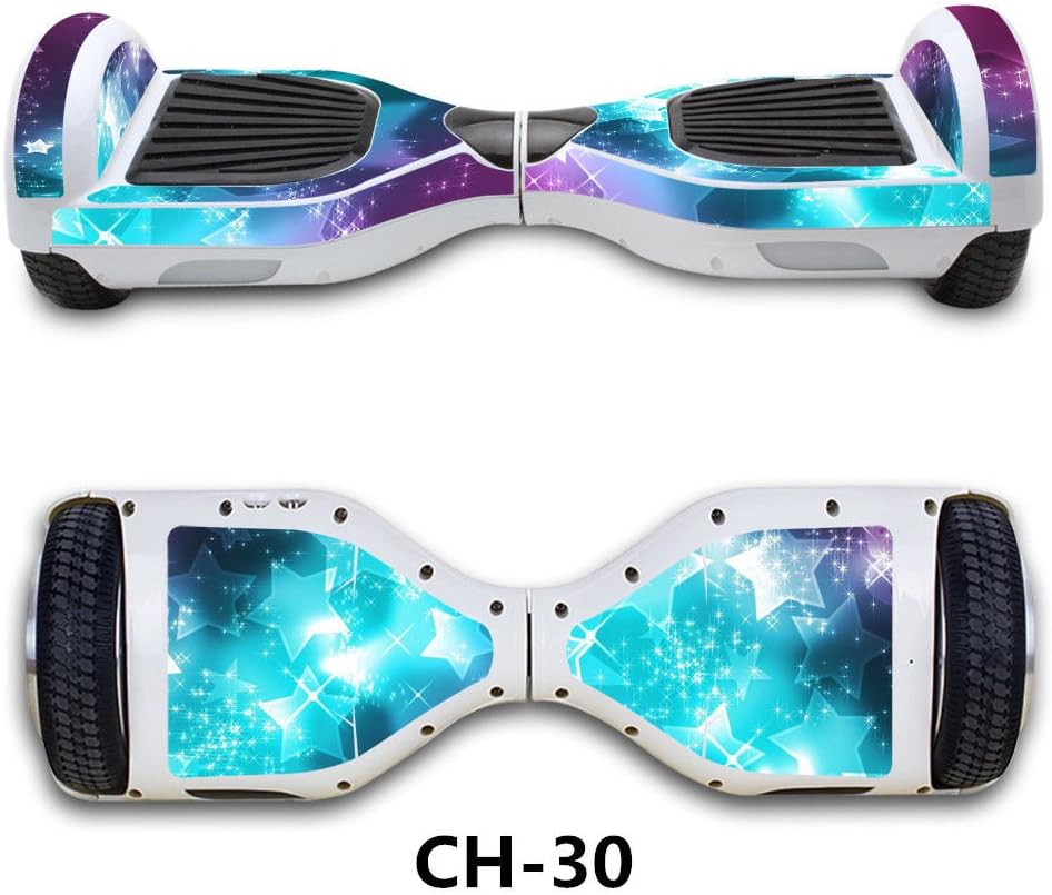 Double EUST Protective Case for 6.5" Hoverboard Sticker Skin Vinyl Decal Electric Skateboard Electric Scooter Self Balancing Scooter Sticker Self Balance Board Skin