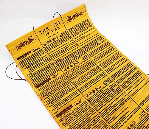 Bamboo Slips, Sun Tzu The Art of war, Full Text, Chinese and English, Retro Laser Engraving, Gift Box3