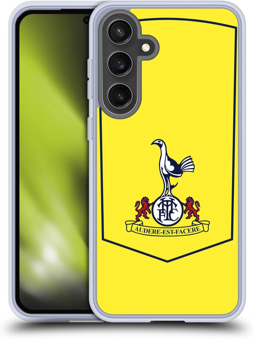 Head Case Designs Officially Licensed Tottenham Hotspur F.C. Third 2025/26 Badge Kit Gel Case [Military Grade Protection] Compatible with Samsung Galaxy S24 FE and Compatible with MagSafe