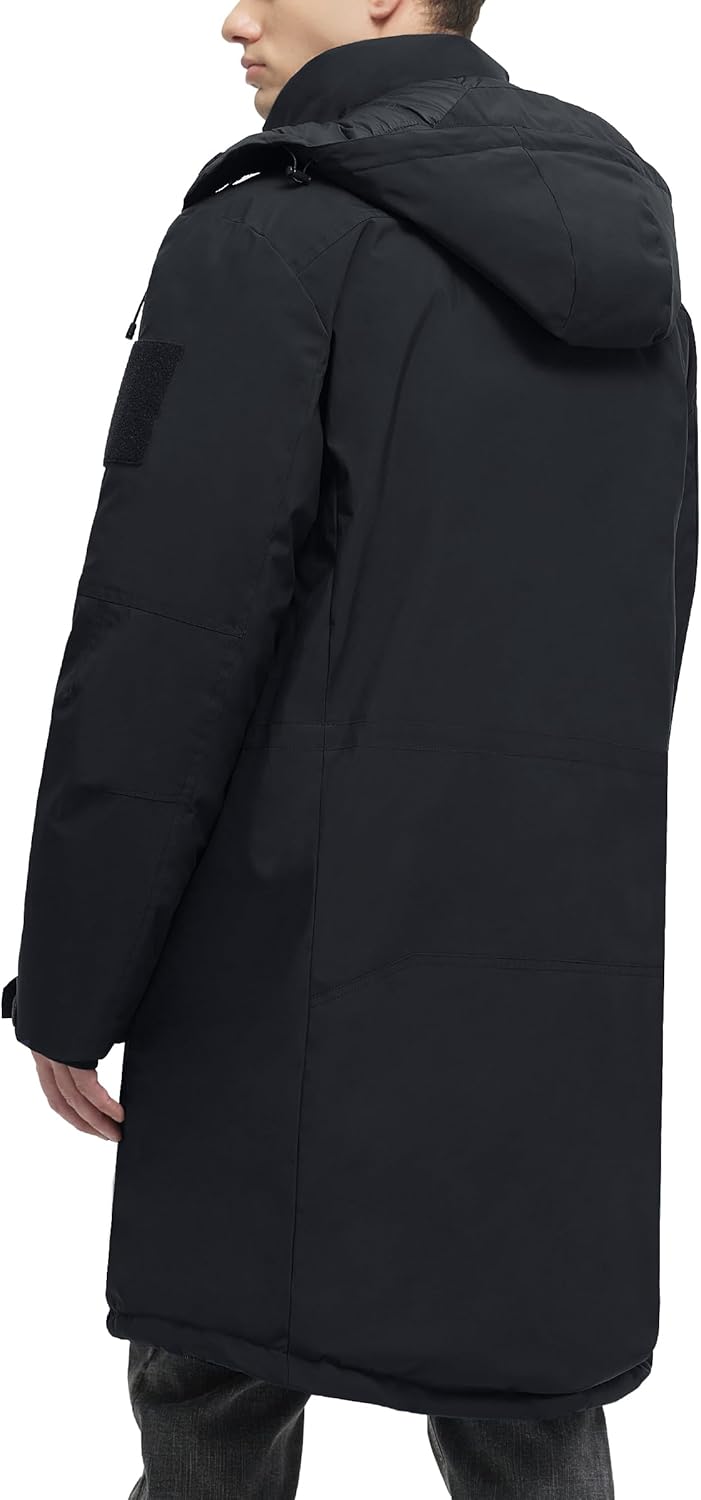 Winter Coats For Men Winter Jackets Water Resistant Warm Thicken Parka Puffer Coat Long Down Jacket - Image 3