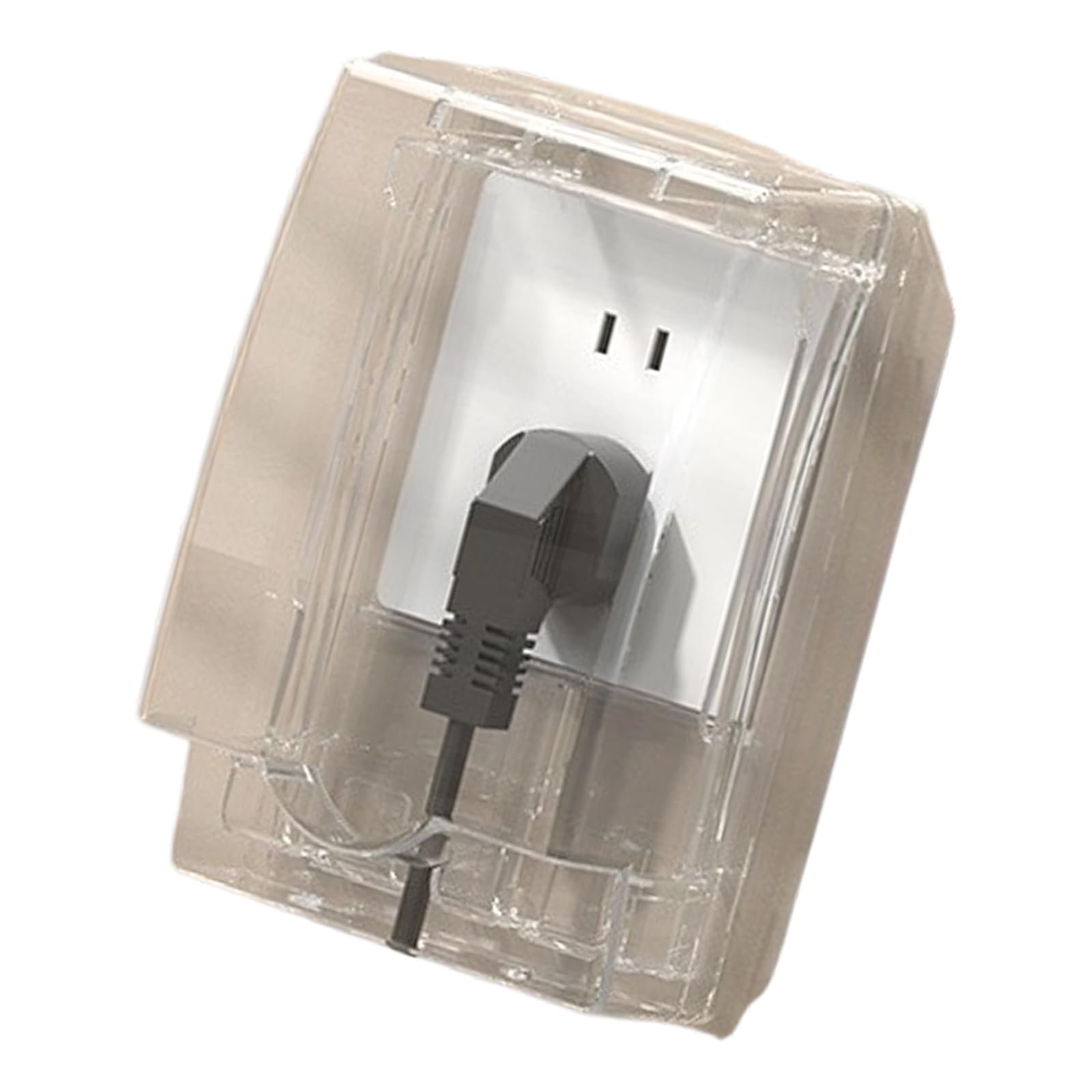 Electrical Outlet Protect 86 Type Port Double Hook Structure Bathroom Safe Polystyrene Substance Permanent Bathroom Electrical Cover