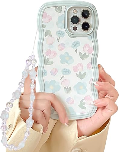 Miniatura 9 de Fycyko Funda compatible con iPhone 1314, diseño de acuarela floral a prueba de golpes, flexible, para iPhone 1314-6.1 pulgadas