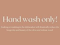 Vista 6 de Salt & York Pinzas de madera para cocina, mango largo con agarre antideslizante para cocinar, ensalada, servir alimentos, asar a la parrilla, 11