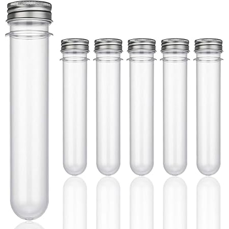 Amazon ノーブランド品 コルク栓付 プラスチック製試験管 10cm 10本 試験管 産業 研究開発用品 通販