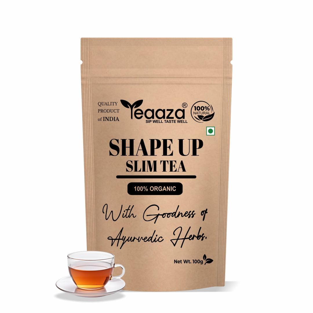 Shape up Slim tea for Weight management & Belly Fat|100 Grams, 50+Cups, Free Diet Chart | Slimming Tea For Men And Women | Reduce Tummy, Prevent Ageing| With the Goodness of Lemongrass & Garcinia Cambogia,1 Month Pack