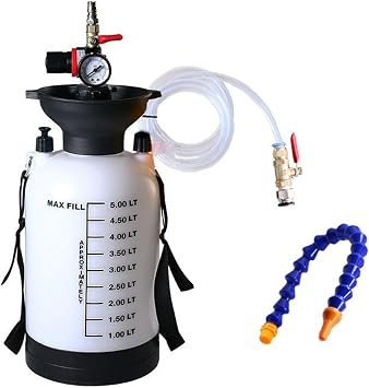 5L Pneumatic Transmission Fluid Pump Quick and Efficient Pneumatic Pneumatic Fluid Extractor Oil Extractor Atf Refill System, with Adapters