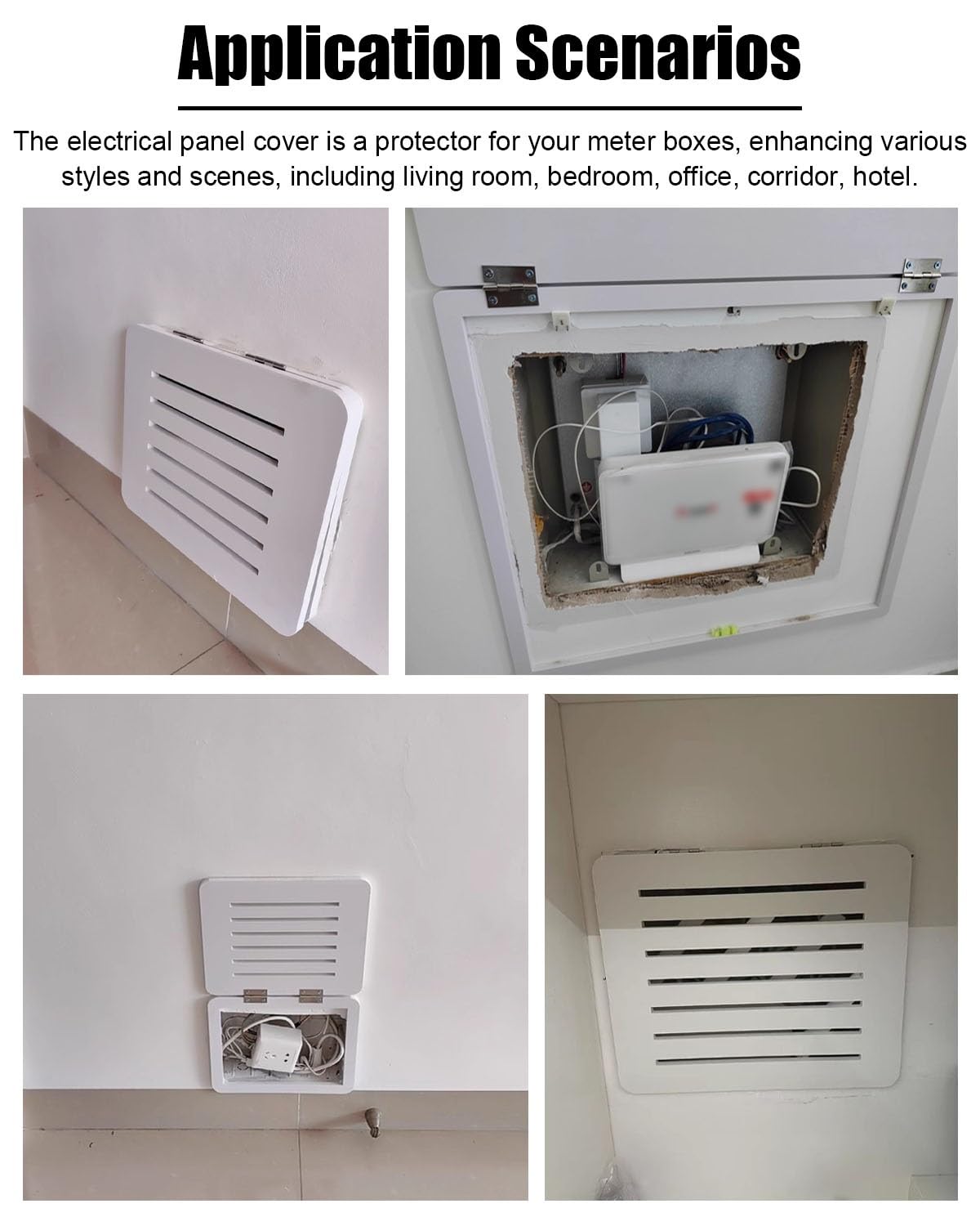 Copri Quadro Elettrico Copertura per Scatola Fusibili da 25, 30, 40, 45, 50 e 60 cm, Quadro Elettrico Traspirante, Copertura Decorativa per Scatola di Distribuzione(20x16in/50x40cm)