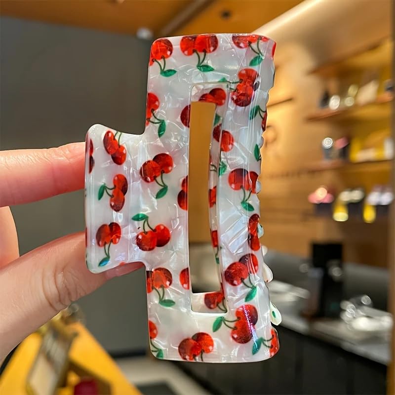 Pinza para cabello grande diseño frutas verano miniatura 5