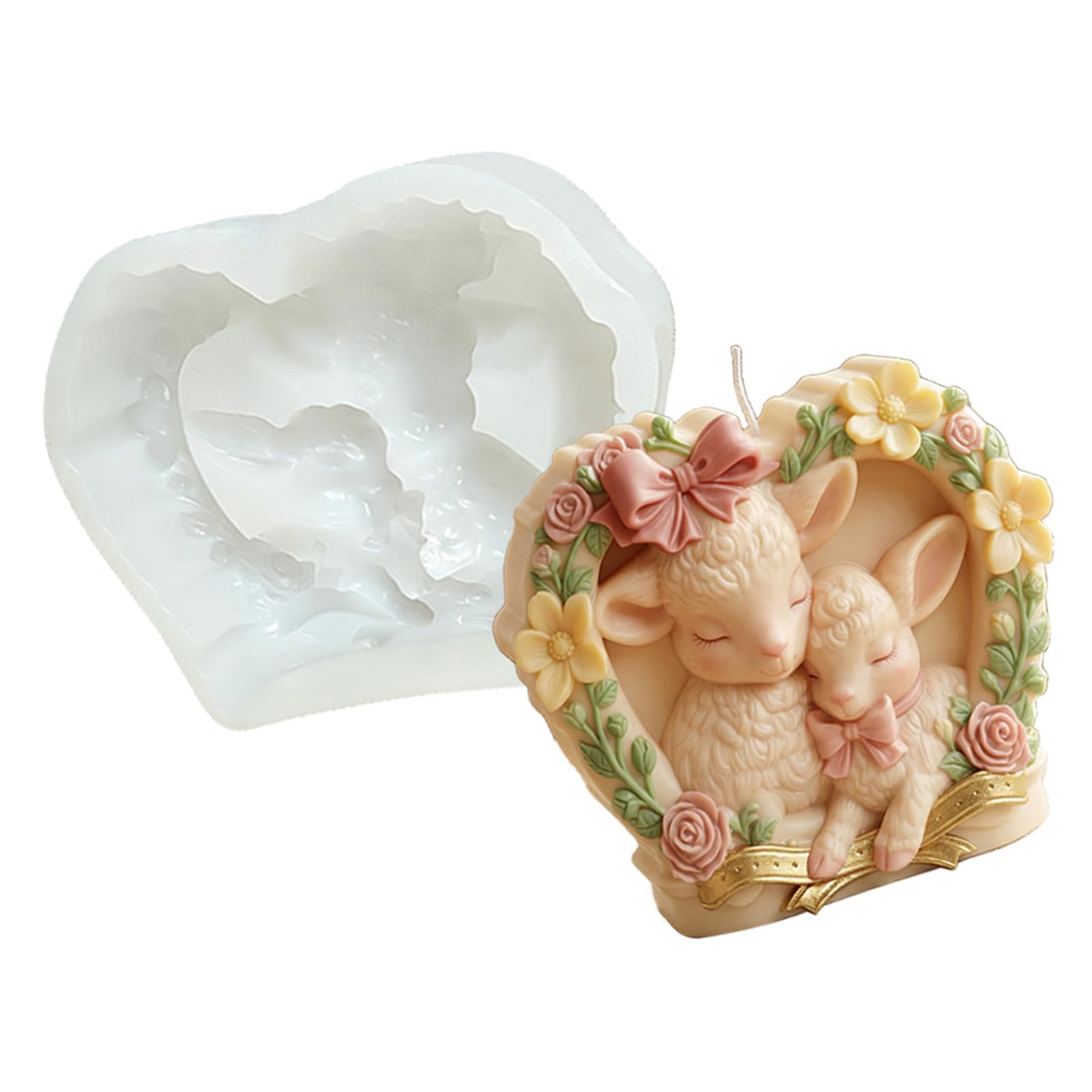 ZEPFJHE Easy Releases Silicone Lamb Suitable for Soap and Chocolate Making Sheep Silicone