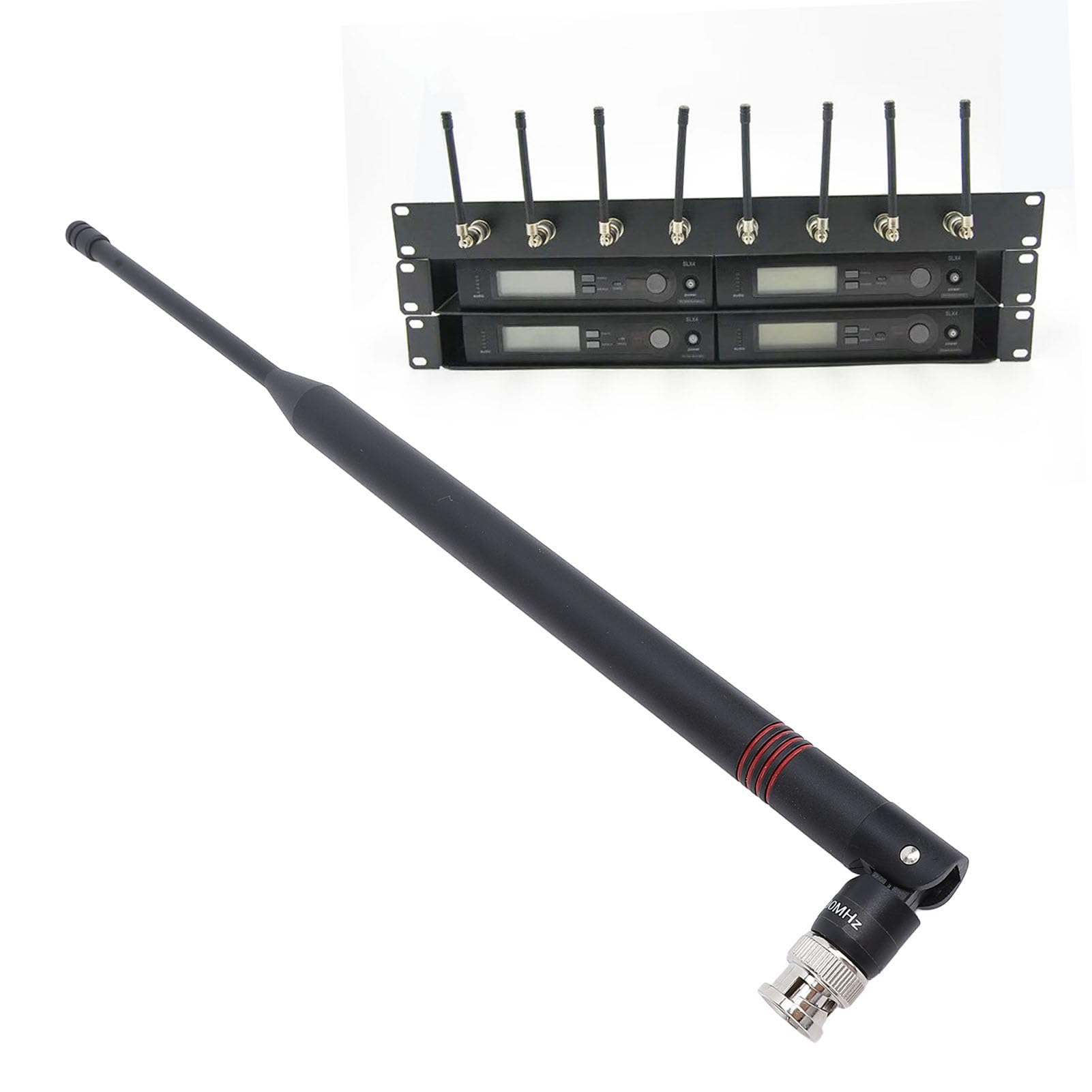 Antena Odbiorcza Mikrofonu Bezprzewodowego, 640–690 MHz BNC Antena Odbiorcza Mikrofonu Bezprzewodowego Zamiennik Anteny Interfejsu dla SLX24 BETA58A SLX4