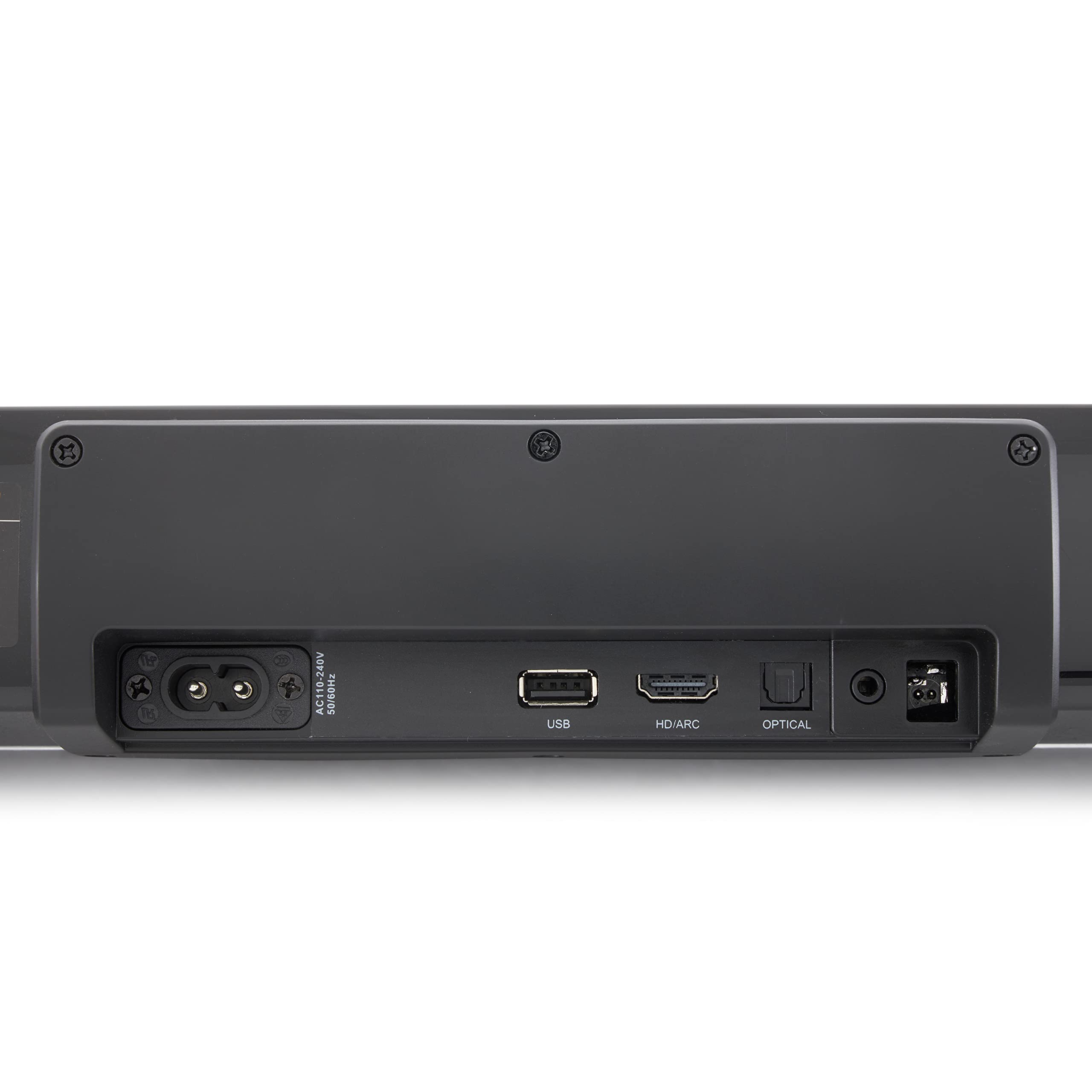 Audio acústico de Goldwood Barra de sonido de 2.1 canales para TV con subwoofer integrado, sistema envolvente de 36 pulgadas, HDMI, ARC y Bluetooth, negro
