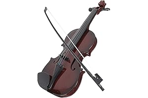 Vaguelly Plastic Violin Kids - Pretend Play Violin Toy Musical Instrument -...