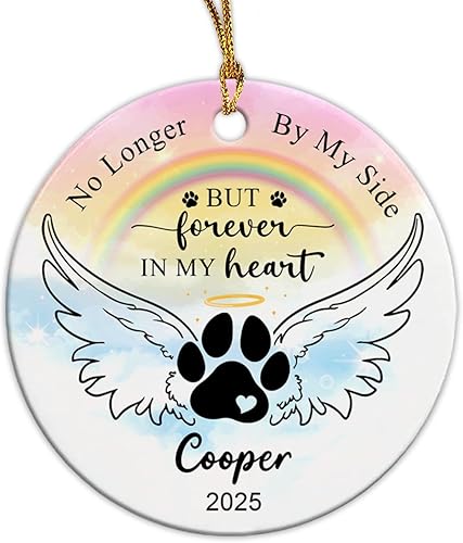 Miniatura 8 de Adorno de Navidad con foto personalizada de mi segunda Navidad 2023, adorno personalizado de cerámica para bebé, adorno colgante para árbol de