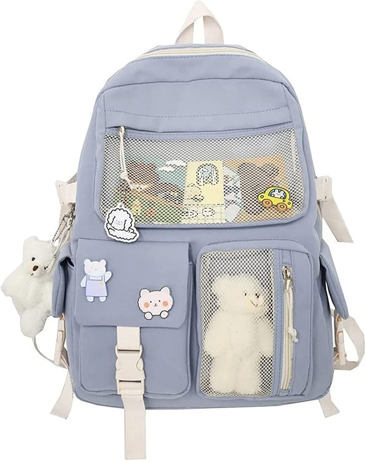 Thanps Kawaii Backpack with Cute Pin and Accessories for