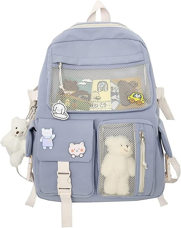 Thanps Mochila Kawaii com broche fofo e acessórios Mochila Kawaii fofa para mochila escolar Kawaii Girl em oferta na Shopee Thanps Mochila Kawaii com broche fofo e acessórios Mochila Kawaii fofa para mochila escolar Kawaii Girl em oferta na Shopee