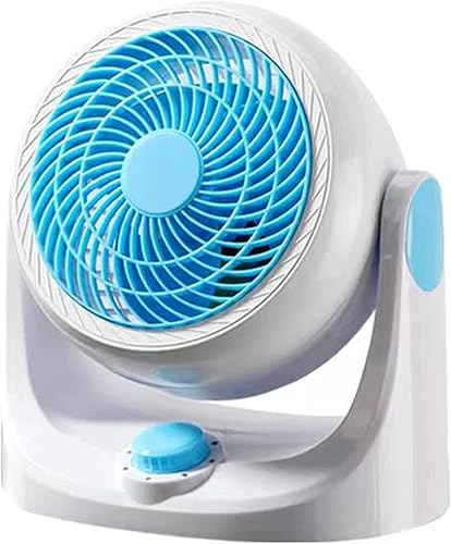 JUBANGLIAN Ventilador de circulación de aire pequeño portátil de 6 pulgadas, 3 velocidades, silencioso turbo, enfriador de aire fuerte con cable de