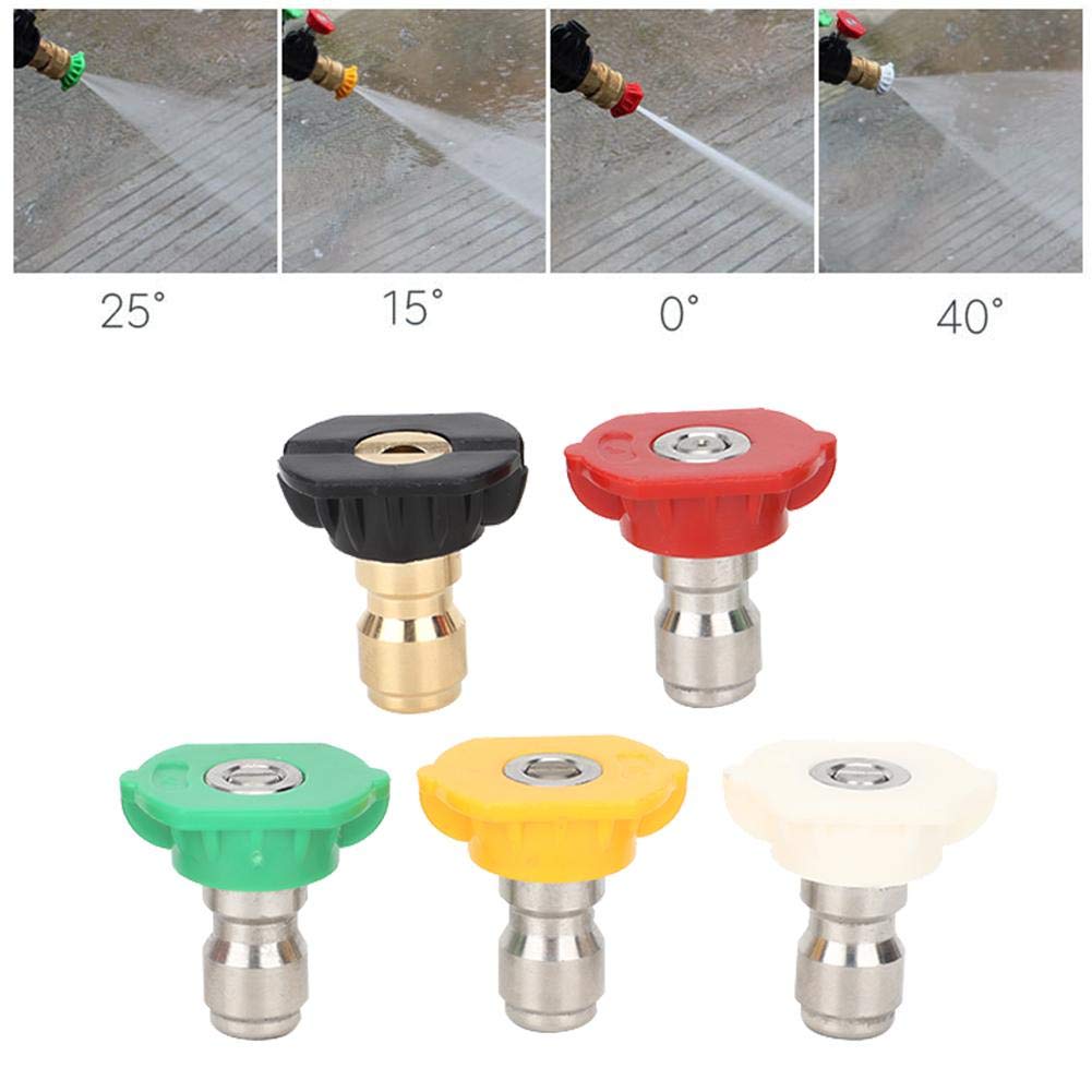 Hochdruckreiniger Düsenset – 5 Spitzen Mit 1/4" Schnellanschluss Für Auto, Garten & Fassade