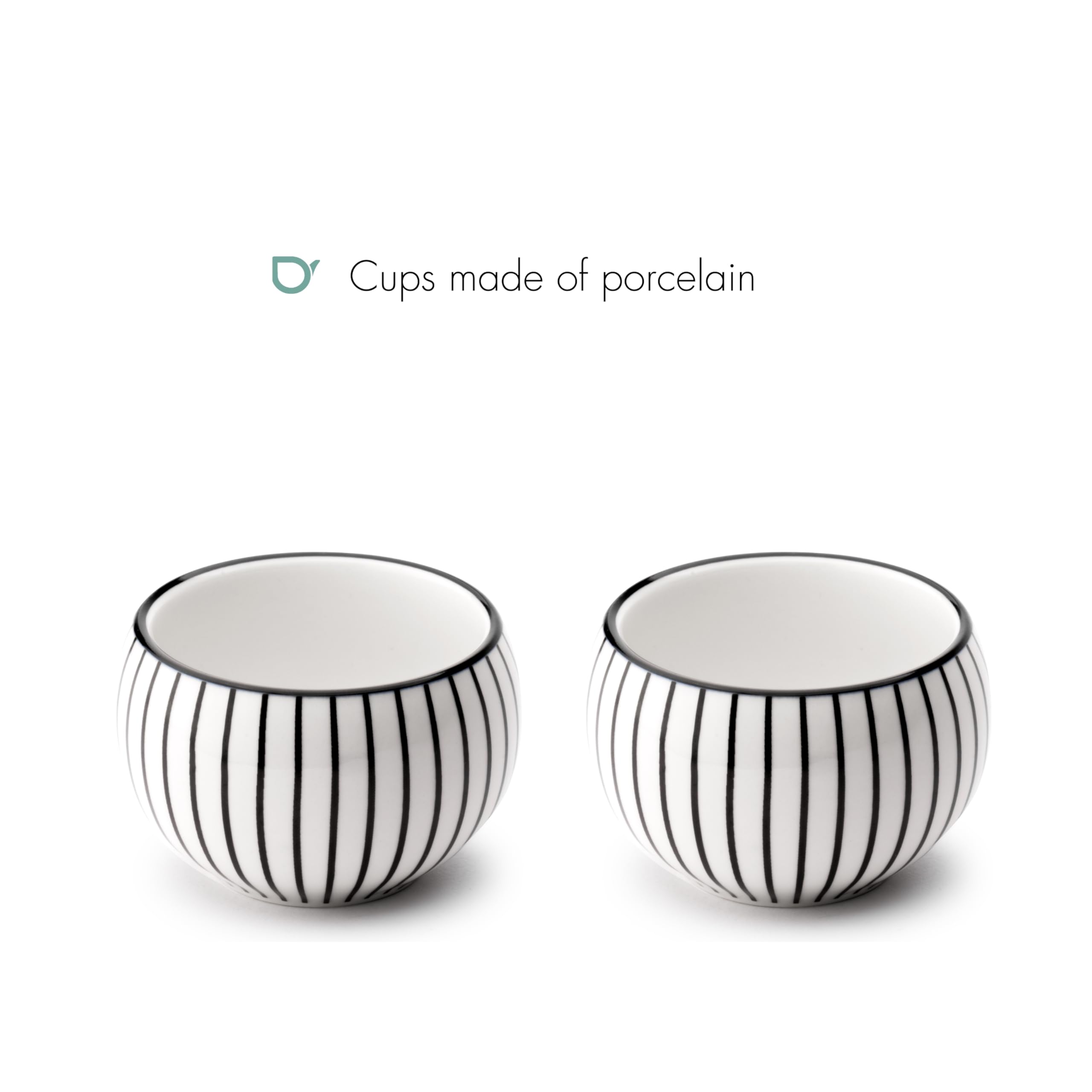 Tetera Shanxi Hierro 1L + 2 tazas porcelana