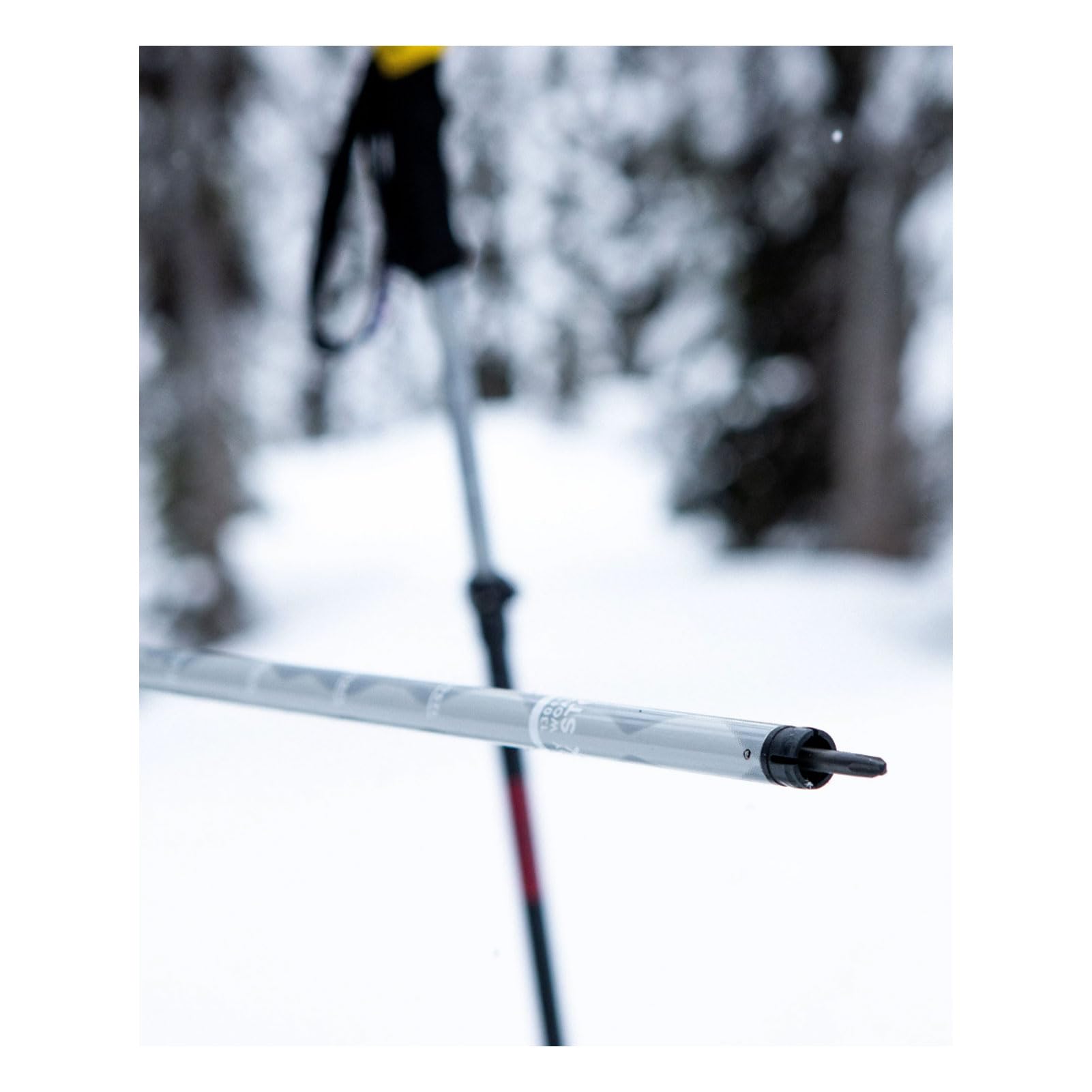 LINE Bastones de esquí unisex para adultos, duraderos, ligeros, funcionales, de aluminio, para deportes de invierno, con longitud ajustable y agarre ergonómico | All Mountain, Freeride y Touring