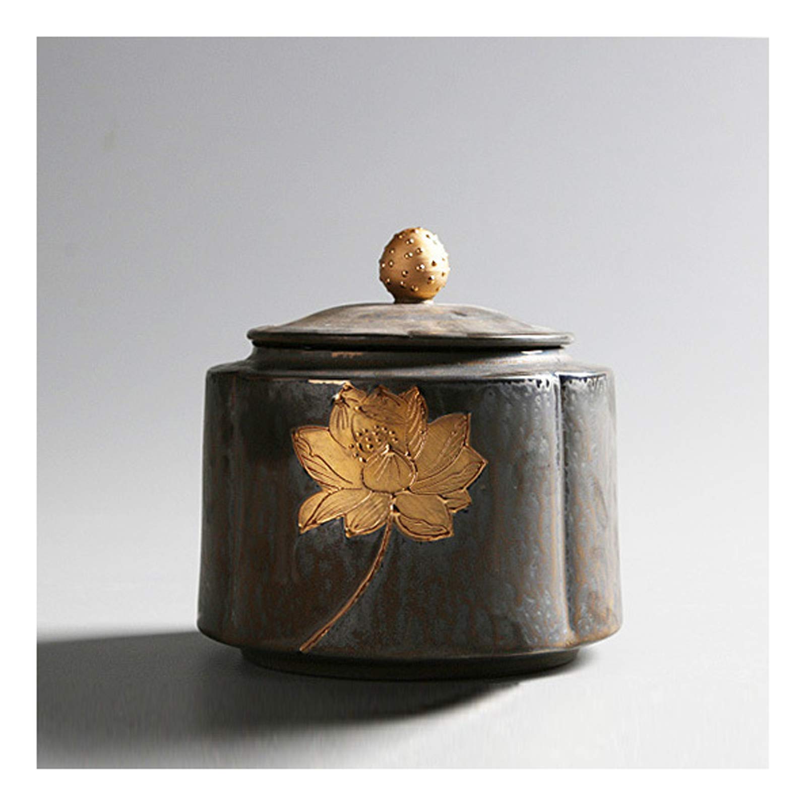 Cremation Urns, Ceramics Adult Human Memorial Ashes Funeral Urn Handcrafted,Urns for, Pet Ash, Coffin, Sealed Ceramic(C2)