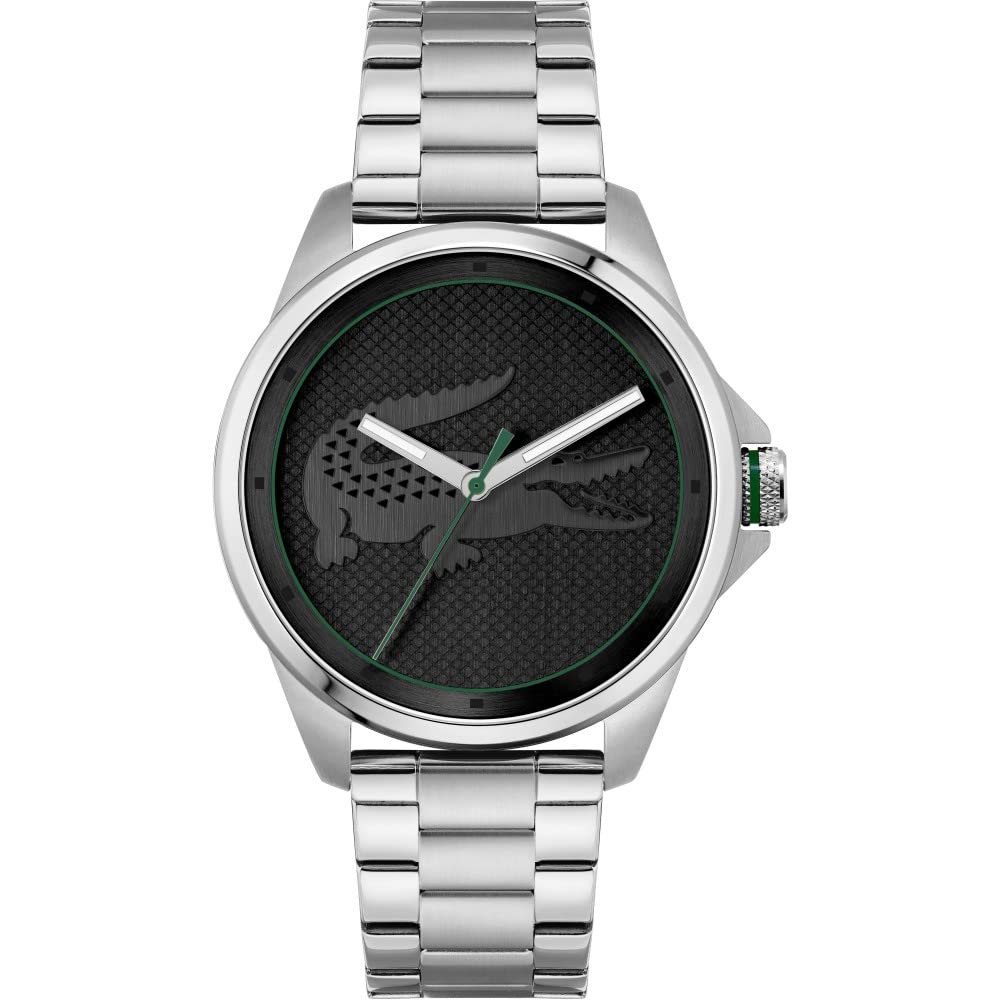 Analogue Quartz Watch for Men LE Croc Collection with Silver Stainless Steel Bracelet - 2011131