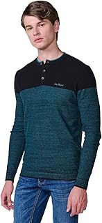 Polo Hombre Punto Tricot Manga Larga algodón