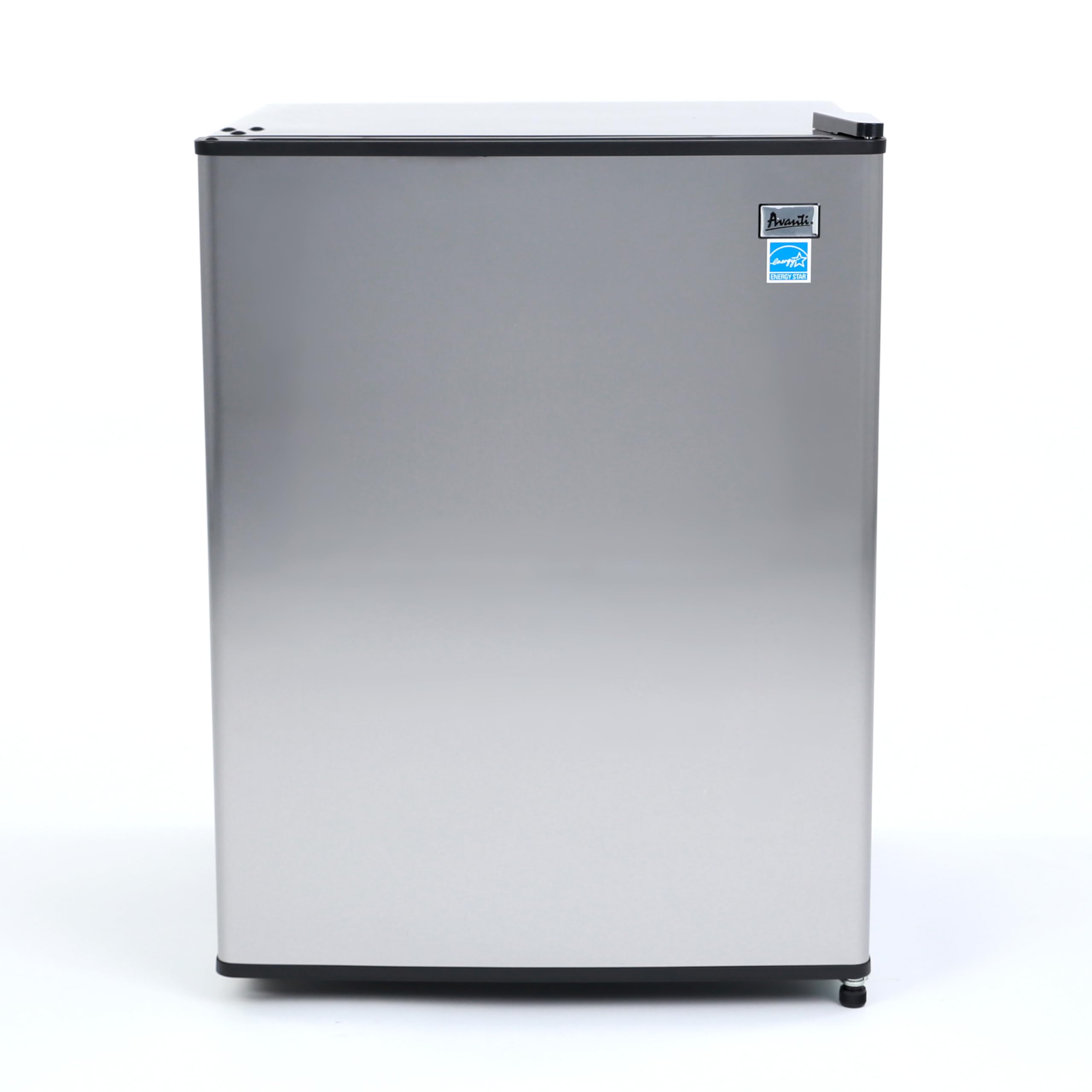 Avanti Mini Fridge Compact Refrigerator for Home Office or Dorm, Features Single Reversible Door Removable Shelves Automatic Defrost and Adjustable Temperature Control, 2.4-Cu.Ft, Stainless Steel on Fridge.com