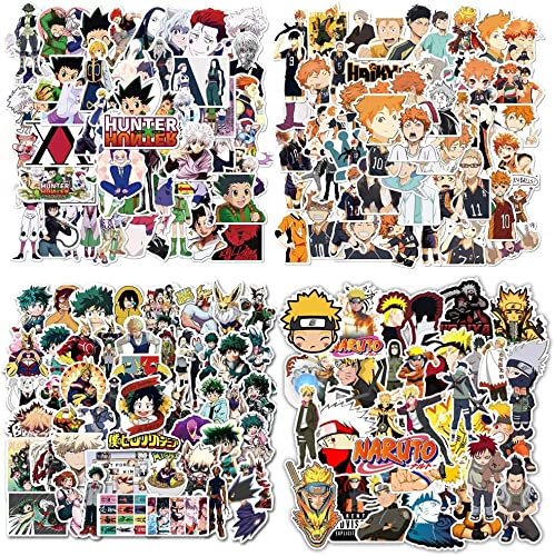 YFAMZO 200 Piezas de Pegatinas de Anime, Portátiles para Adolescentes Pegatina Unicas y Geniales, Botella de Ggua, Portátil, Guitarra, Monopatín, Viaje, Pegatinas para Niños Cover