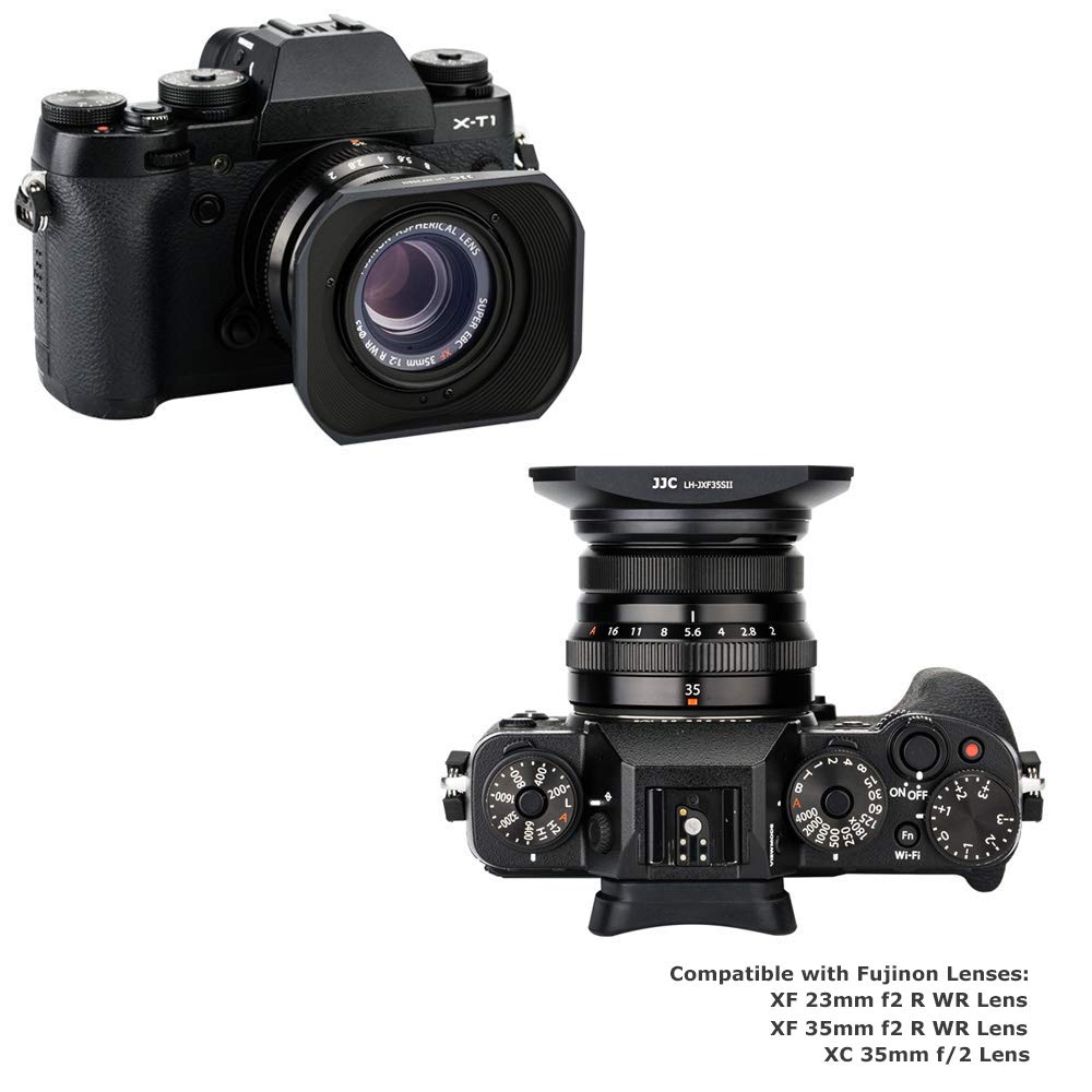 JJC – pare-soleil carré en métal, LH-XF23 II, pour Fujifilm Fujinon XF 33mm F1.4 R LM WR, pour Fuji XT4 XT3 XT2 XT30II XT30 XT20 XT10  44