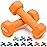 Portzon 10 Colors Options Compatible with Set of 2 Neoprene Dumbbell,1-20 LB, Anti-Slip, Anti-roll, Hex Shape