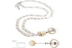 Fancy Retractable Beaded Lanyard