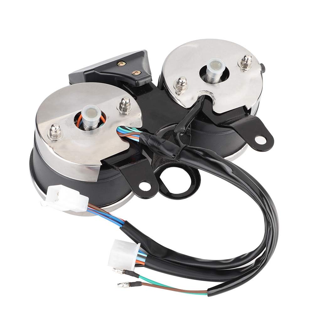 Motorcycle Speedometer, LED Motorcycle Modified Accessories Speedometer Odometer Tachometer with Bracket for Suzuki GN125