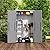 ZZM 67 Cuft Vertical Outdoor Storage Shed Diamond Texture Resin Outdoor Cabinet, 4x6 Sheds FT for Garden, Patio, Backyard, All-Weather Plastic Storage Clearance, Lockable with Floor (Grey-White)