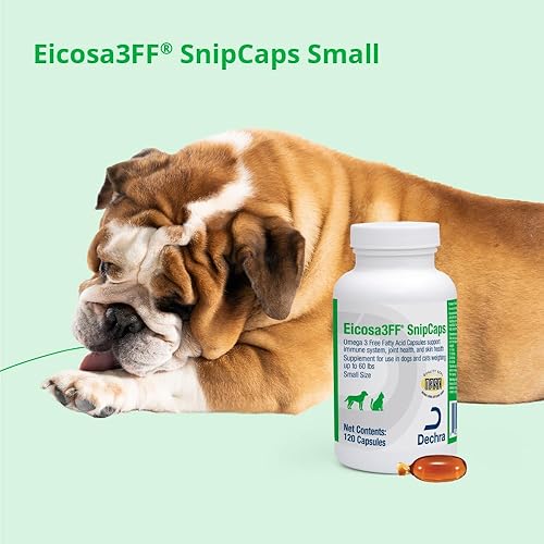 Miniatura 6 de SnipCaps Omega 3 cápsulas de ácidos grasos libres para perros y gatos - Pequeño, 120 unidades