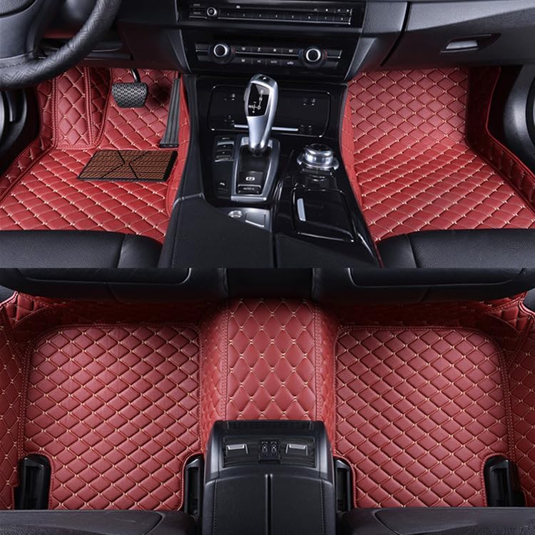 Tapis de sol de voiture haut de gamme Toyota FJ Cruiser 2007-2023 design rouge