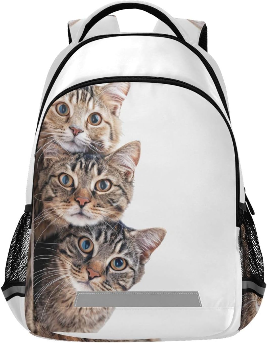 Funny Cats School Backpack Bookbag For Girls Boys Elementary
