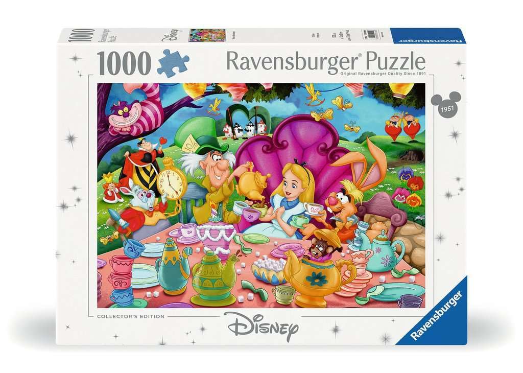 Disney Collector's Edition Alice in Wonderland 1000 Piece Jigsaw Puzzle for Adults - 12000109 - Handcrafted Tooling, Made in Germany, Every Piece Fits Together Perfectly