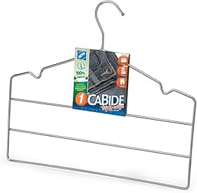 Cabide Triplo Calça, 35cm, Cromado, Arthi