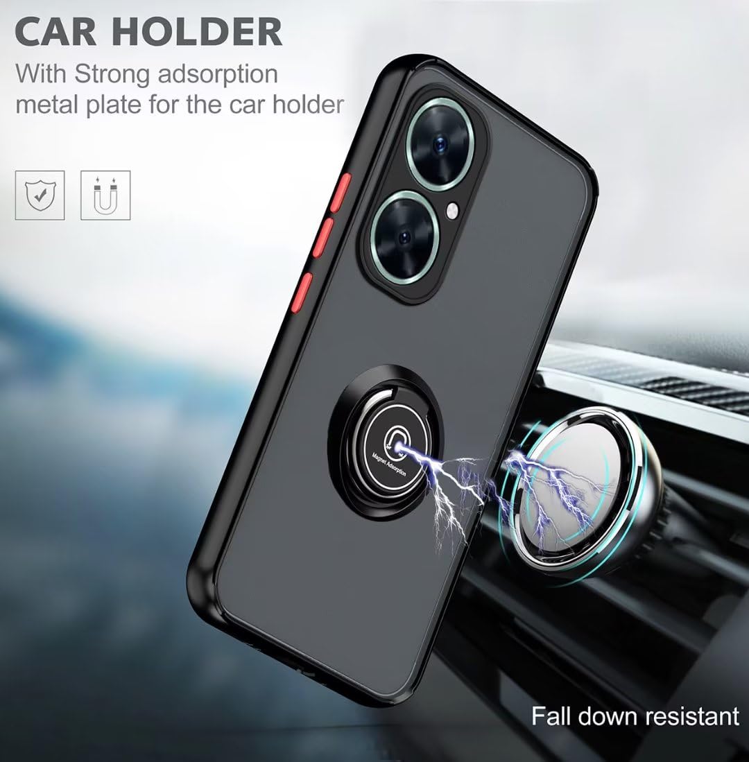 Cover Per Huawei Nova 11i COMAKU Con Anello 360° E Supporto Magnetico - Anti Caduta E Urto (Nero)
