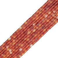 Vista 10 de Cuentas de tubo de turquesa africana natural Cilindro 2x4mm 38cm/hebra Cuentas de piedra para hacer joyas