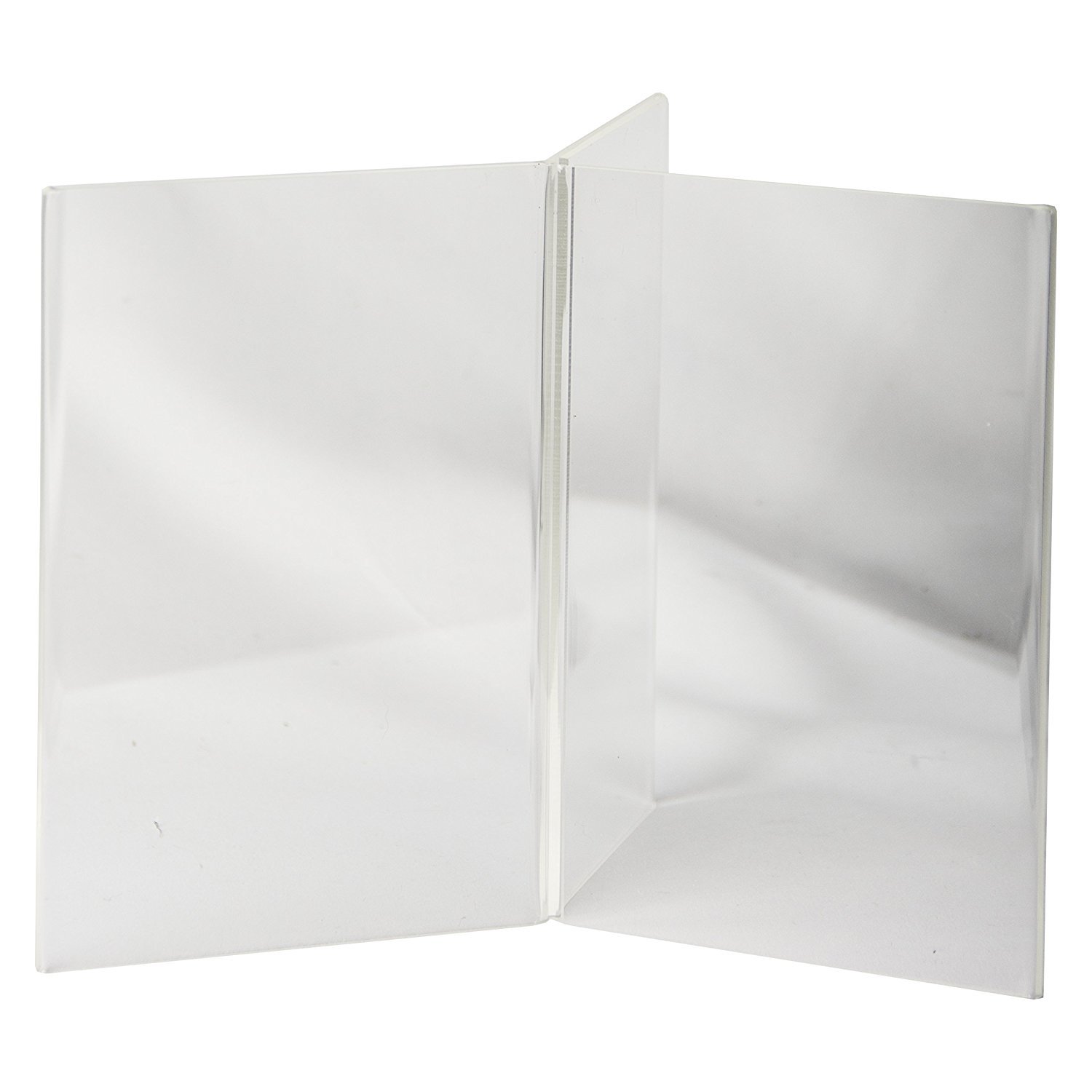 Clear-Ad - LHK-46 - Acrylic 6-Sided Restaurant Menu Table Tent 4x6-3 Panel Photo Frame in Bulk (Pack of 20)