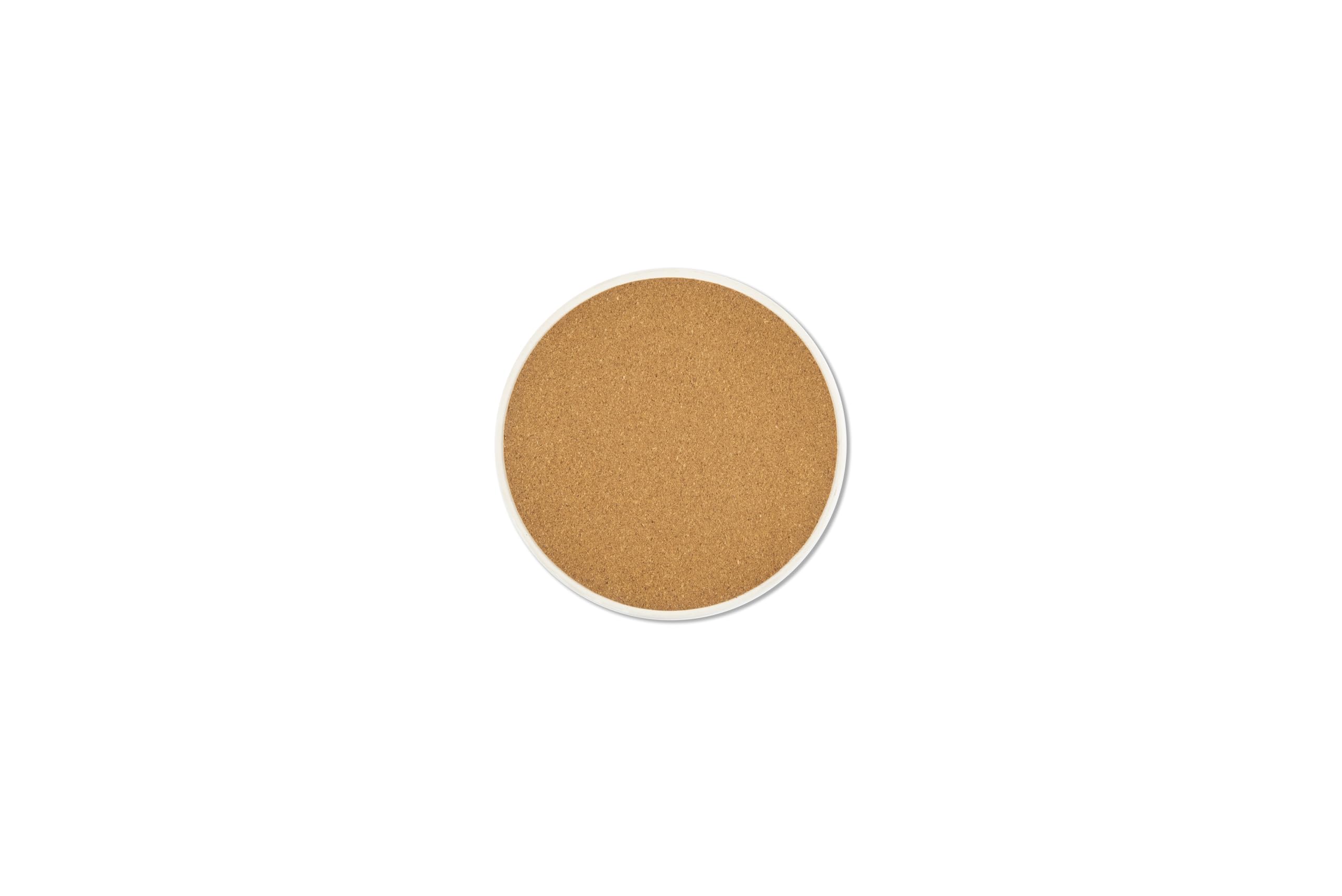 Excelsa Gnomo Set 6 Sottobicchieri, Ceramica, Base in Sughero, Diametro 10,5 Cm., Multidecoro