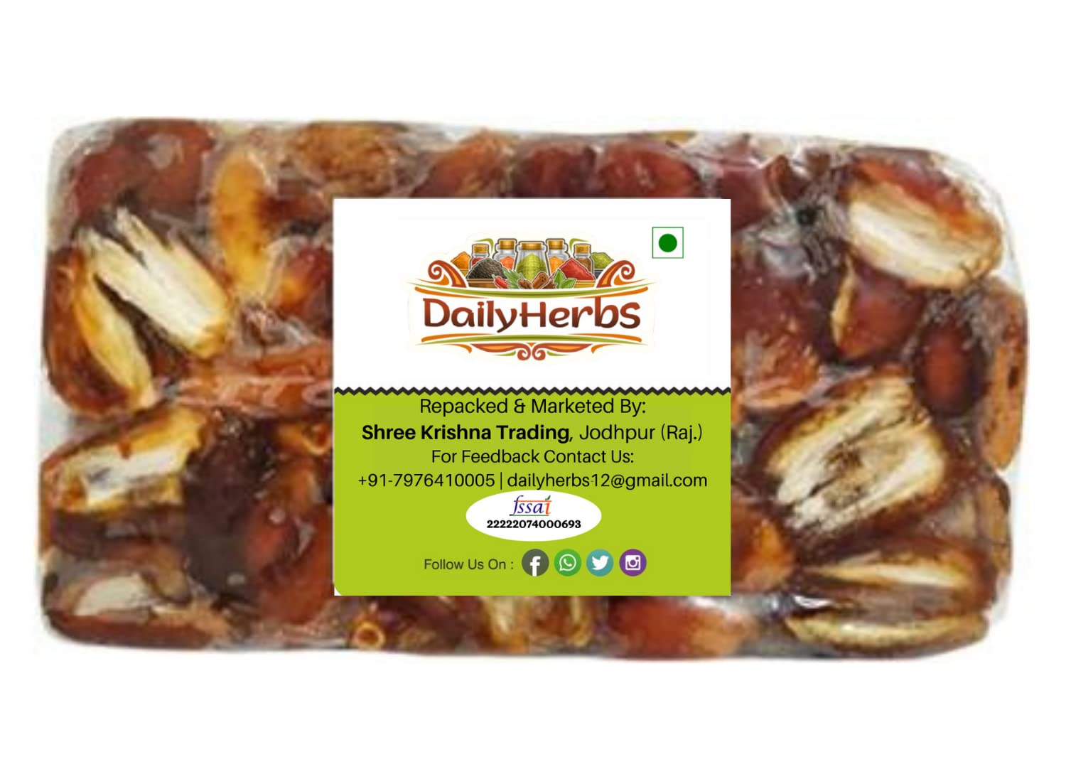 DailyHerbs Seedless Dates | Pin Khajur | Arabian Dates| Dates Dry Fruit Natural Rich in Iron, Fibre & Vitamins | Khajoor | Khajur 500 grams (B09TJKGGY9) Amazon Price History, Amazon Price Tracker