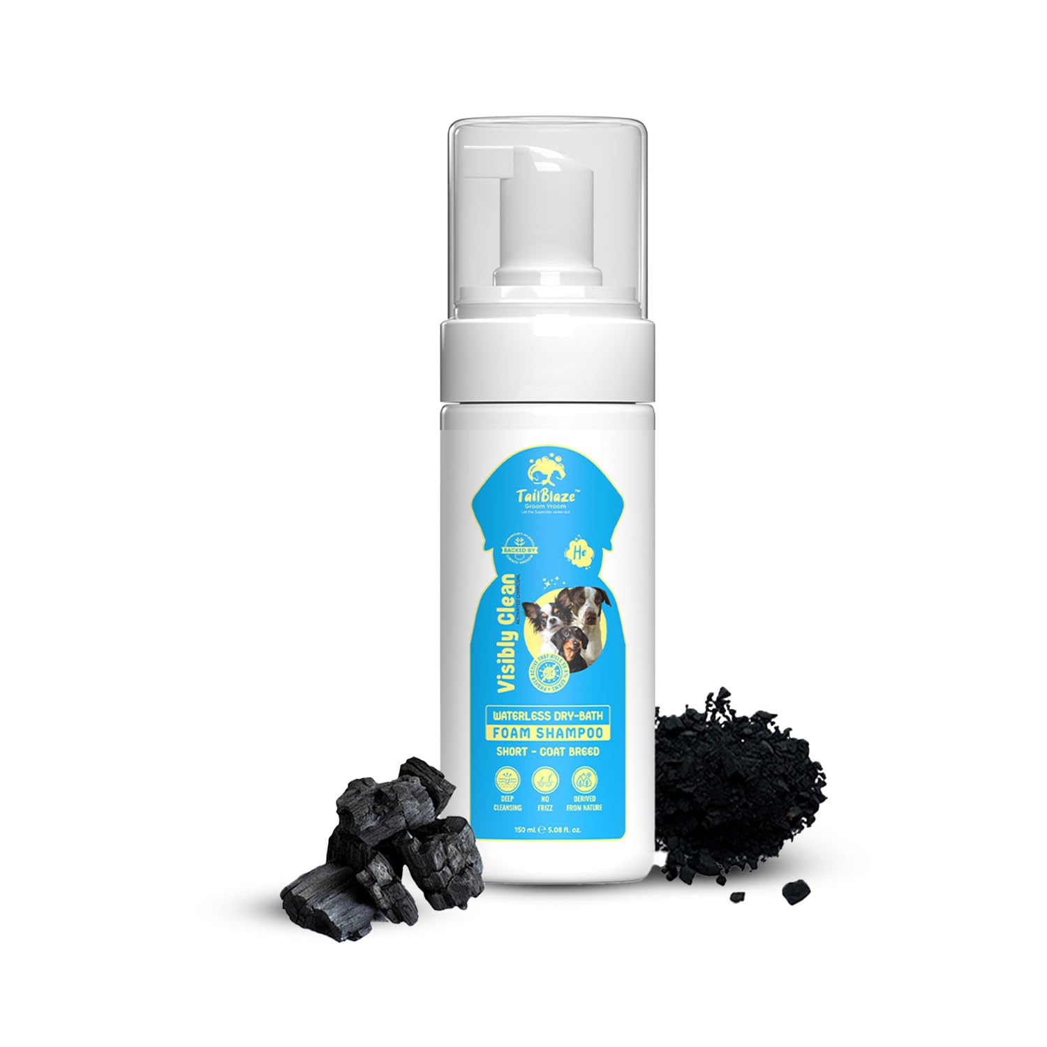 TailBlaze Groom Vroom Visibly Clean WATERLESS No Rinse Dry Bath Dog Shampoo Foam with Free Dog Comb | SLS, Paraben, Mineral Oil and Silicones Free | Ayurveda + Patents 150 ml (B0CFYGWJVF) Amazon Price History, Amazon Price Tracker