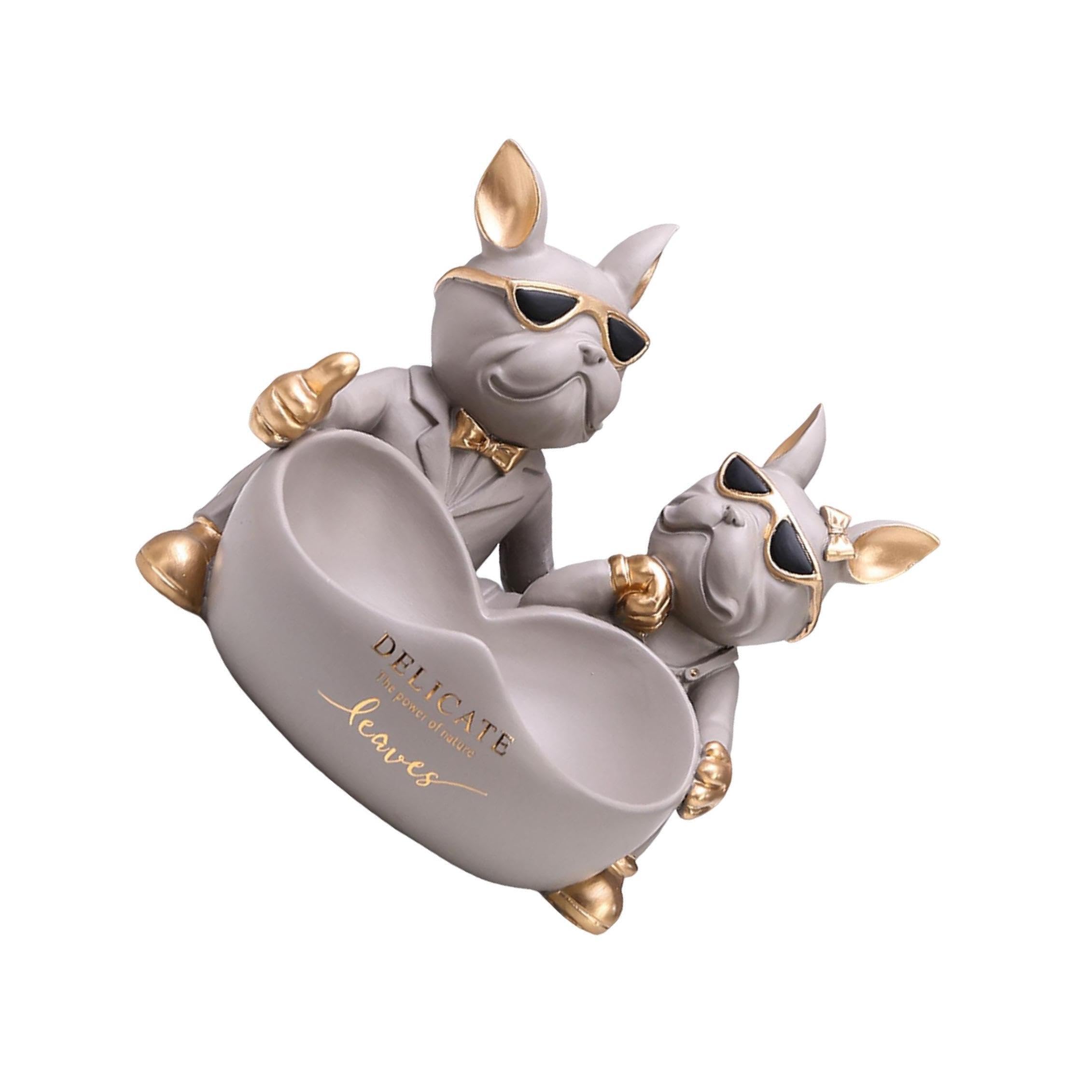 PIXZCSA Storage Tray Gift Sculpture Desk Decorative Watches Keys Jewelry Display Holder Rack Statue Tray for Creative And Cute.