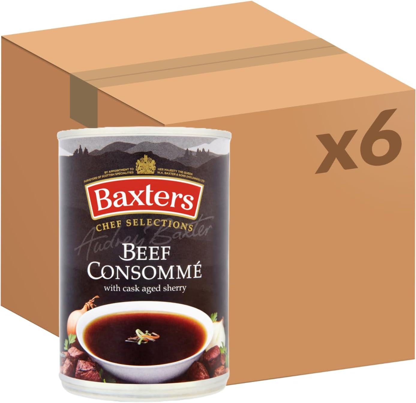Baxters Chef Selections Soups, Beef Consommé with Cask Aged Sherry, 400 g (Pa...