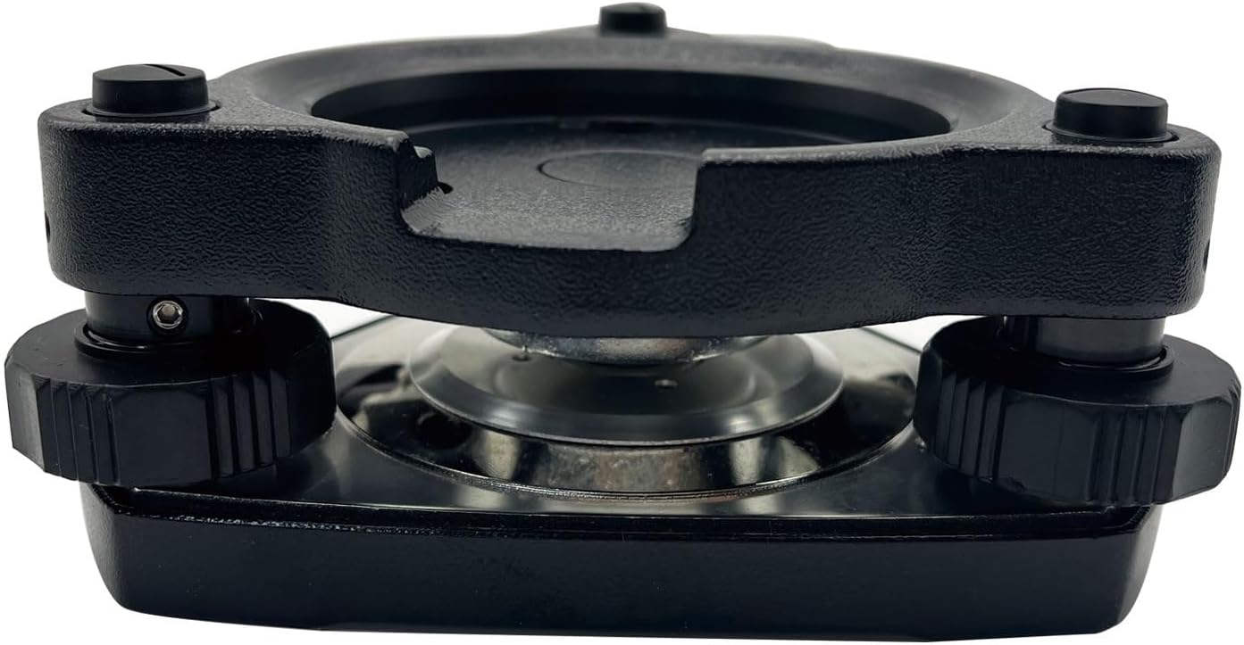 Black Tribrach Adapter with Optical Plummet Compatible with Topcon Surveying Tribrach for Tripod Mounting, GPS GNSS Prism Pole Adapter for Surveying Equipment Total Stations
