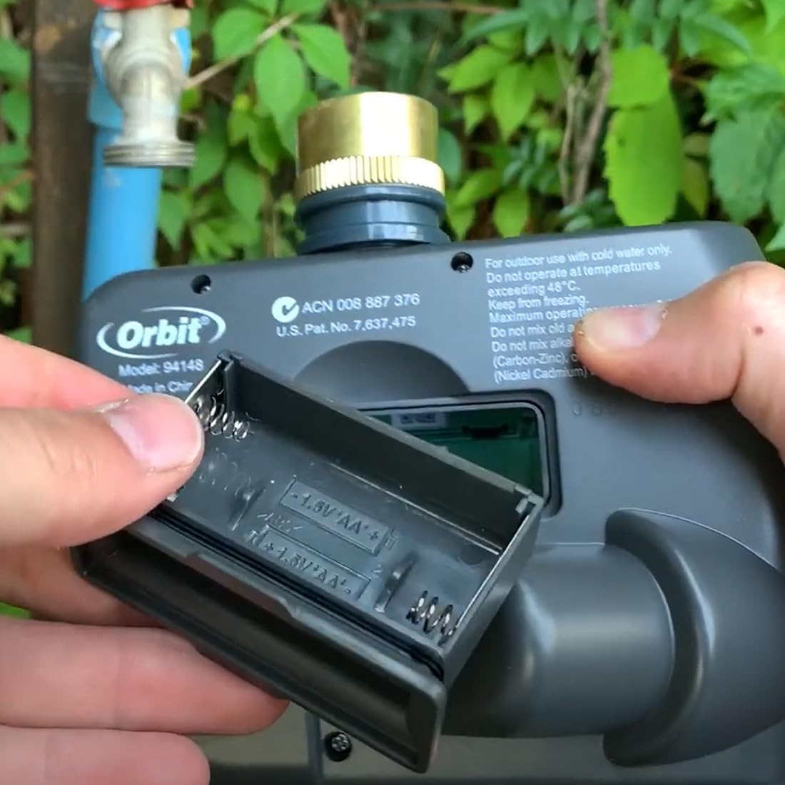 GNCGarden Orbit 94148 Buddy II - Programmatore di irrigazione, digitale, programmatore di irrigazione a due porte, programmatore di irrigazione a batteria